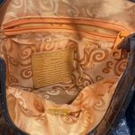 Brighton  Patent Leather Brown Croc Print Tote Shoulder Bag Purse Photo 8