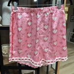 Amazon Coquette satin pajamas set bows hearts lace long sleeve shirt shorts silky top Photo 3