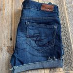 EXPRESS Jean shorts size 0 Low Rise Cut off Cuffed Denim Blue Womens Summer Photo 3