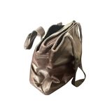 Perlina ‎ Dark Brown Soft Leather Tote Bag Laptop Business Shoulder Handbag Photo 7