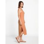Volcom  Stonelight Clay Peach Orangey Racerback Midi Maxi Dress XL Photo 6