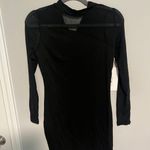 Cmz2005 Long Sleeve Mesh Black Dress Photo 0