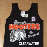 Hooters Bin35#4 New Girl Uniform Tank Top From Clearwater FL Cracking Black XS Photo 1