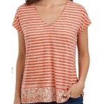 Tommy Bahama  100% linen striped vneck tshirt M Photo 0