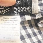 Jamie Brooke Vintage Women’s Gingham Button Down Blouse Size 18w/20w Black White Photo 12