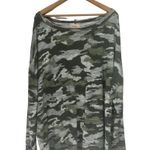 Chaser Cozy Slubbed Camo Print Long Sleeve T-Shirt Plus Size 2X NWT Photo 1