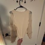 Anthropologie Victorian Ruffled Cream Top NWT Size S | Coquette Feminine Western Photo 6