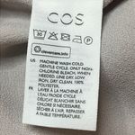 COS beige Sleeveless mock neck tie back longline tunic top size 12 Photo 6