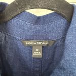 Banana Republic Women’s 8 Button Down Denim Camp Romper Linen Blend Sleeveless Photo 1