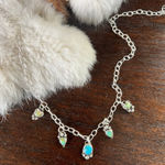 Genuine turquoise charm necklace Blue Photo 0