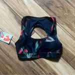 JoyLab  dark blue floral nwt sports bra xs Photo 0