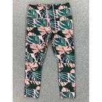 Nike  Dri Fit Pink Palm Tree Capri Fitted Athleisure Activewear Legging Size S #‎ Photo 2