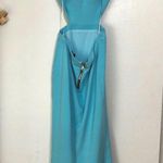 Maria Bianca Nero Backless Stretch Woven Cutout Gown Photo 4