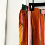 Free People Free People La Paz Striped Cropped Pants Orange Multi Colored NWT 6 Retro Boho Photo 6