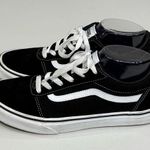 Vans  Ward Low Top Sneaker Black & White-Youth 7 (Women's 8.5)  Photo 0