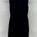 Theory Ivon Dress Wool Mini Sheath Bateau Neck Sleeveless Elastic Waist Black 2 Photo 6