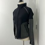 Athleta XS Black, Gray Jump Step Convertible Hooded Jacket Photo 13