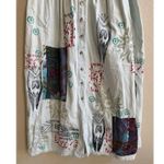 Vtg 1990's VC TORIAS Hand Painted Floral Art To Wear Denim Maxi Dress OS Teacher Size undefined Photo 4