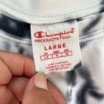 Champion Black and White Crop Tie Front Sweatshirt Photo 2