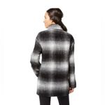 Wild Flower  Women’s Plaid Double-Breasted Peacoat Black
Combo Size M NWT Photo 1