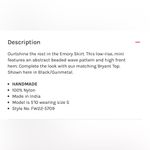 Retrofête Retrofete Emory Sequin Tiger Stripe Skirt in Black Size Medium Photo 4