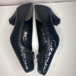 New Without Box J.Renee Black Patent Faux Alligator Block Heels Womens US size 5 Photo 1