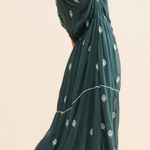 Free People  Riley Embroidered Maxi Dress Dark Green XS Photo 1