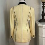 Fendi  Vintage Retro Double Breasted Black And Yellow Blazer‎ Size 8 Photo 3