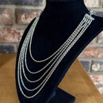 Money 5 Strand two tone silver and gold tone necklace Photo 1