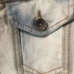 Thrill Jeans Distressed Stretch Denim Jacket Acid Wash Look Size Medium Photo 1