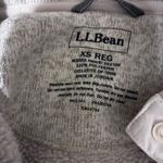 L.L.Bean  Women’s Pullover Sweater Fleece off white tan Jacket XS Photo 5