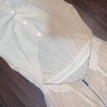 Alice + Olivia  Triss Sleeveless Maxi Dress Leather Trim in cream formal $500 Photo 6