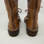 Sam Edelman  Perron Cap Toe Leather Riding Boots Women's 6.5M Brown Brogue Zip Photo 11