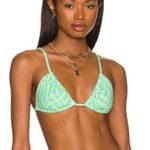 NEW It’s Now Cool x free people checkered wave bikini top, XS‎ Blue Photo 0