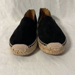 Chloé Chloe Suede Whipstitch Scalloped Trim Flat Espadrilles Photo 2