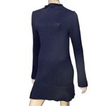 Societe Anonyme Women’s Size 1 S Navy Blue Wool Long Sleeve Sweater Knit Dress Photo 2