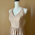 WHITE BY VERA WANG | Blush Halter Gown Sz 0 Pink Photo 2