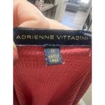 Adrienne Vittadini  Women's Red Crochet Blouse 1X Short Sleeve Casual Photo 6