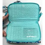 Vera Bradley 3 in 1 Blue Go Fish Crossbody Wristlet Wallet RFID Photo 6