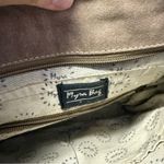 Myra Bag Cowhide & Chevron Crossbody Messenger Bag Black Photo 1