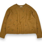 Alice + Olivia Gleeson Metal Ball Wool Blend Sweater Womens Large Photo 0