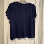 J.Crew NWOT  Size M Navy Blue Vintage Cotton Short Sleeve V Neck Tee Shirt Photo 7