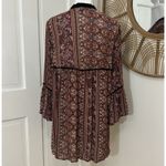 American Eagle VTG  Velvet Trim Kimono Festival Whimsigoth Flowy Boho‎ Hippie XS Photo 1