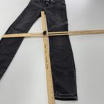 ZARA  Jeans Womens Size 4 Black Grey Skinny Dark Wash Charcoal Denim Cotton Photo 7