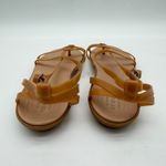 Crocs  Isabella Gladiator Sandals Women's Size 8 Gold Jelly Strappy Buckle Shoes Photo 2