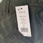 Joie  Women's Violette High Rise Cropped Utilit Jeans, Army Green, size 25, NWT Photo 6