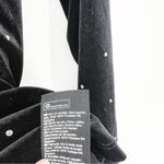 & Other Stories & Other Stories Rhinestone Velvet Wrap Blouse 6 Black Photo 5