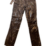 Miss Sixty  Second Skin Pants Women's Black Shiny Zipper Detail Size L 30 Photo 0