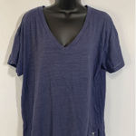 PINK - Victoria's Secret Victoria's Secret Pink Womens Basic Top Sequin Dog Rainbow Blue Medium Photo 0