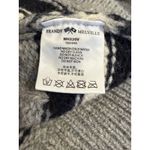 Brandy Melville  Sweater Womens Large Gray Navy White Cable Knit Wool Pullover Photo 7